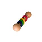 wooden rings rattle
