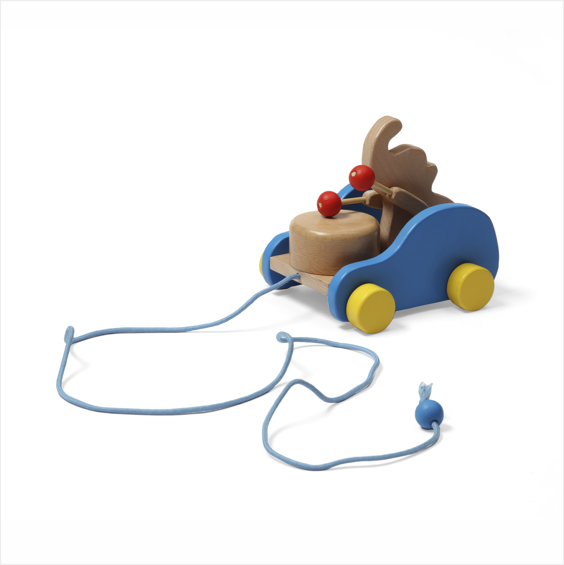 Elephant Pull CarBlue D'bebé