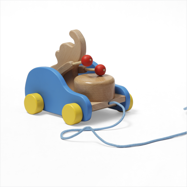 Elephant Pull Car – Blue
