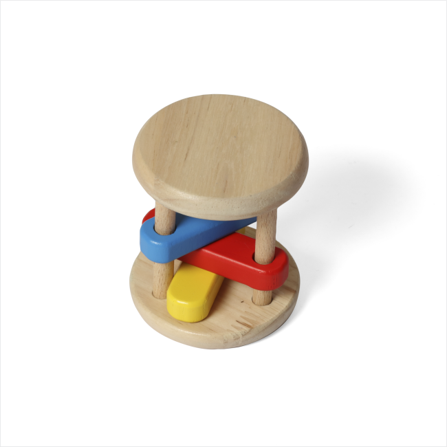 Non-toxic wooden rattle for babies