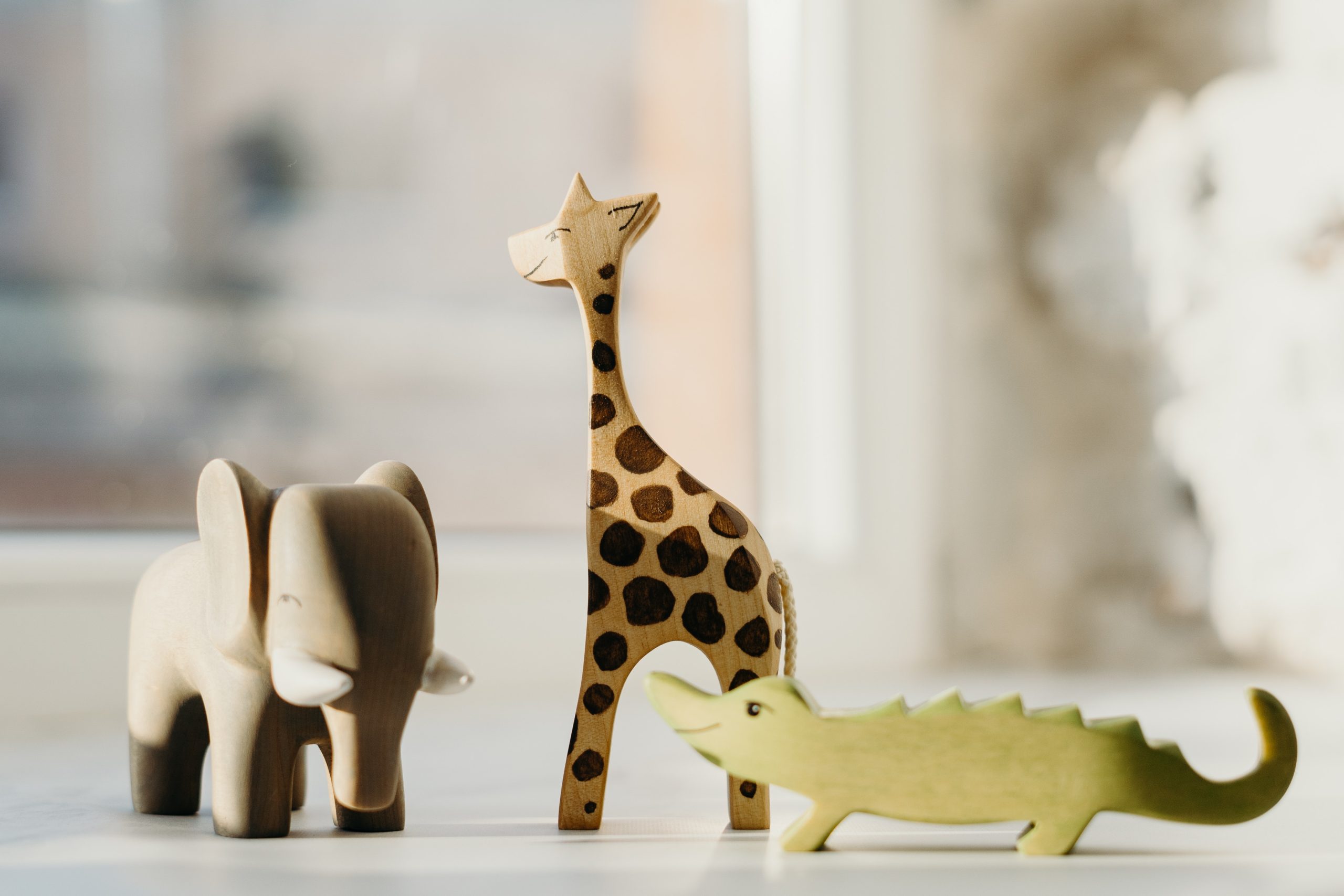 Display examples of gender neutral toys