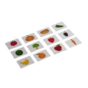 2-piece fruits and vegetables puzzle set