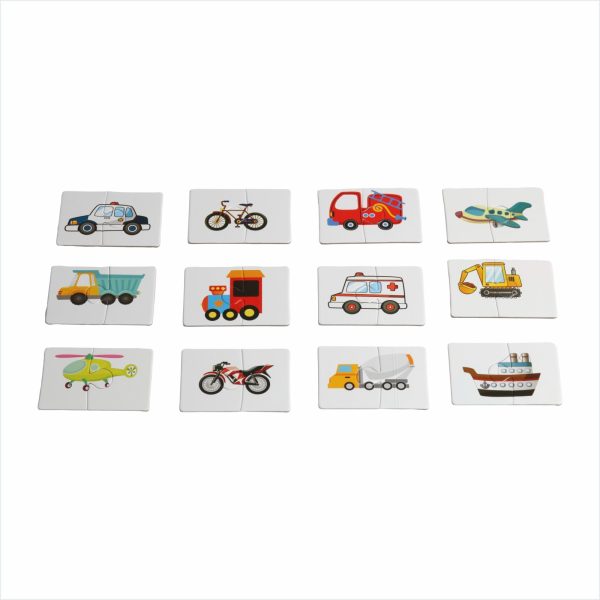2pcs Vehicle Puzzles-24 pcs Set
