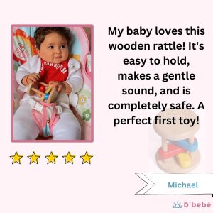 Sophia with stick rattles
