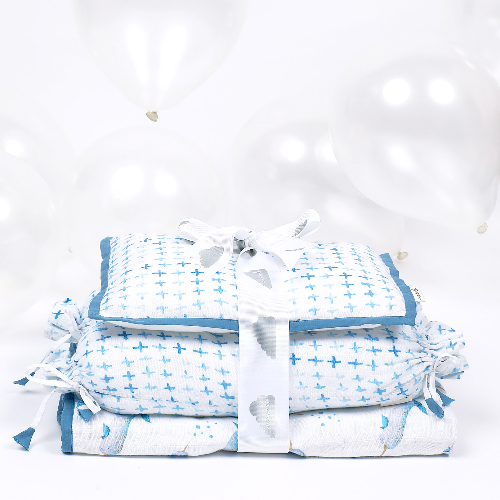 Organic Bamboo Muslin Baby Bedding Set