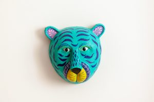 Handmade tiger wall art