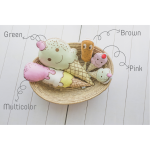 Nursery decor ice cream stick cushion