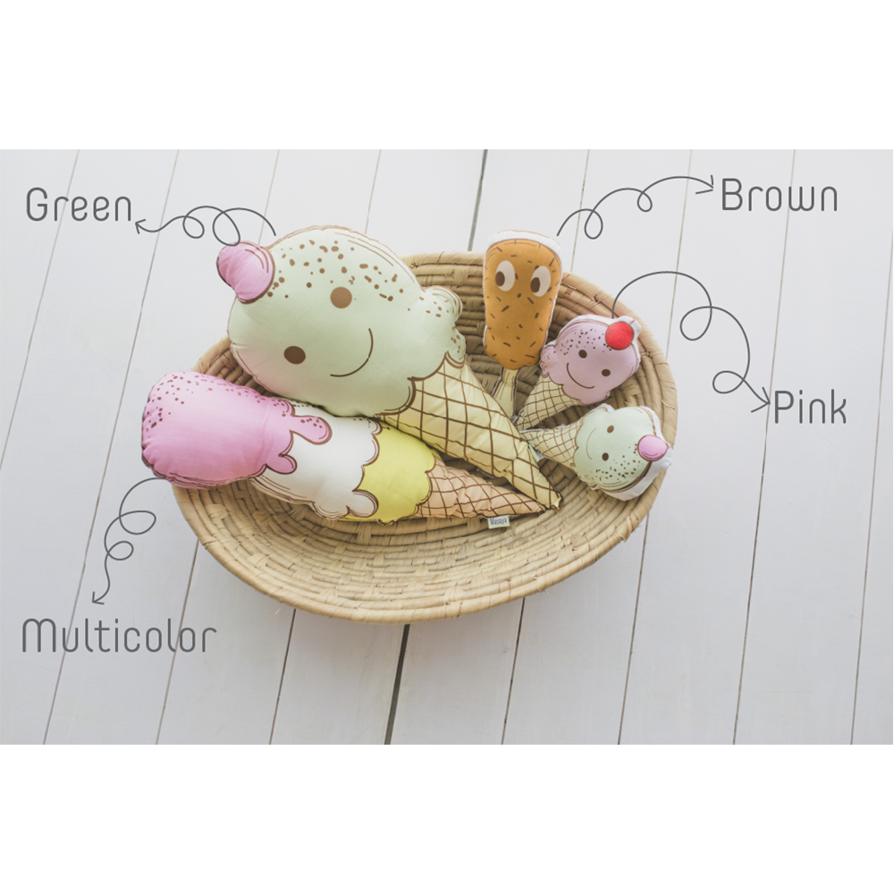 Nursery decor ice cream stick cushion
