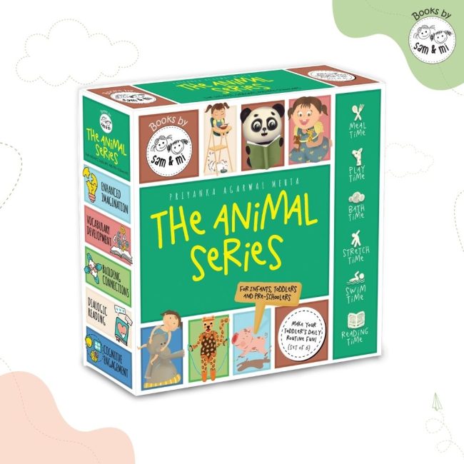 Toddler animal board book series for parent-child bonding