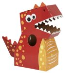 DIY Dino Cardboard red