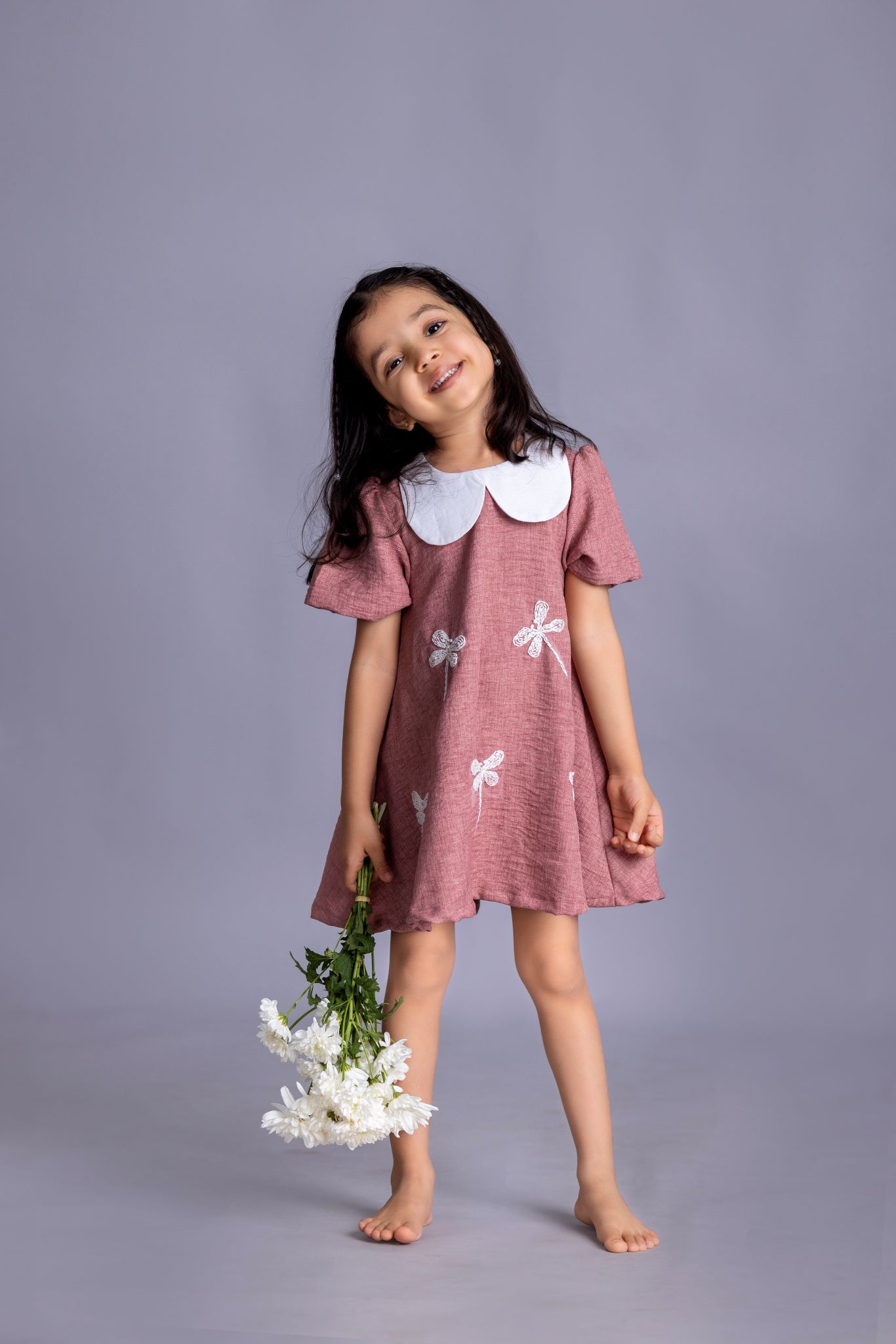 Organic cotton dress for girls