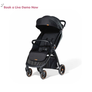 Loopie Hop Stroller | 0-4 Years| Travel Friendly Cabin Stroller| Foldable | Charcoal Black