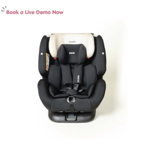 Loopie Lap Baby Car Seat | ISOFIX or Seatbelt Compatible |360° Rotation Forward & Rear Facing | 0-36 kg (0-12 Yrs) |Group 0+/1/2/3 | 11-Position Height Adjustable | Side Impact Protection | Cup Holder