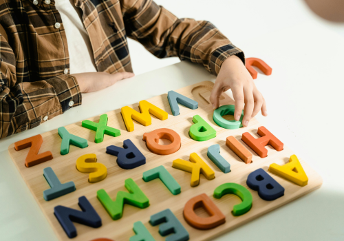 Montessori play with kids