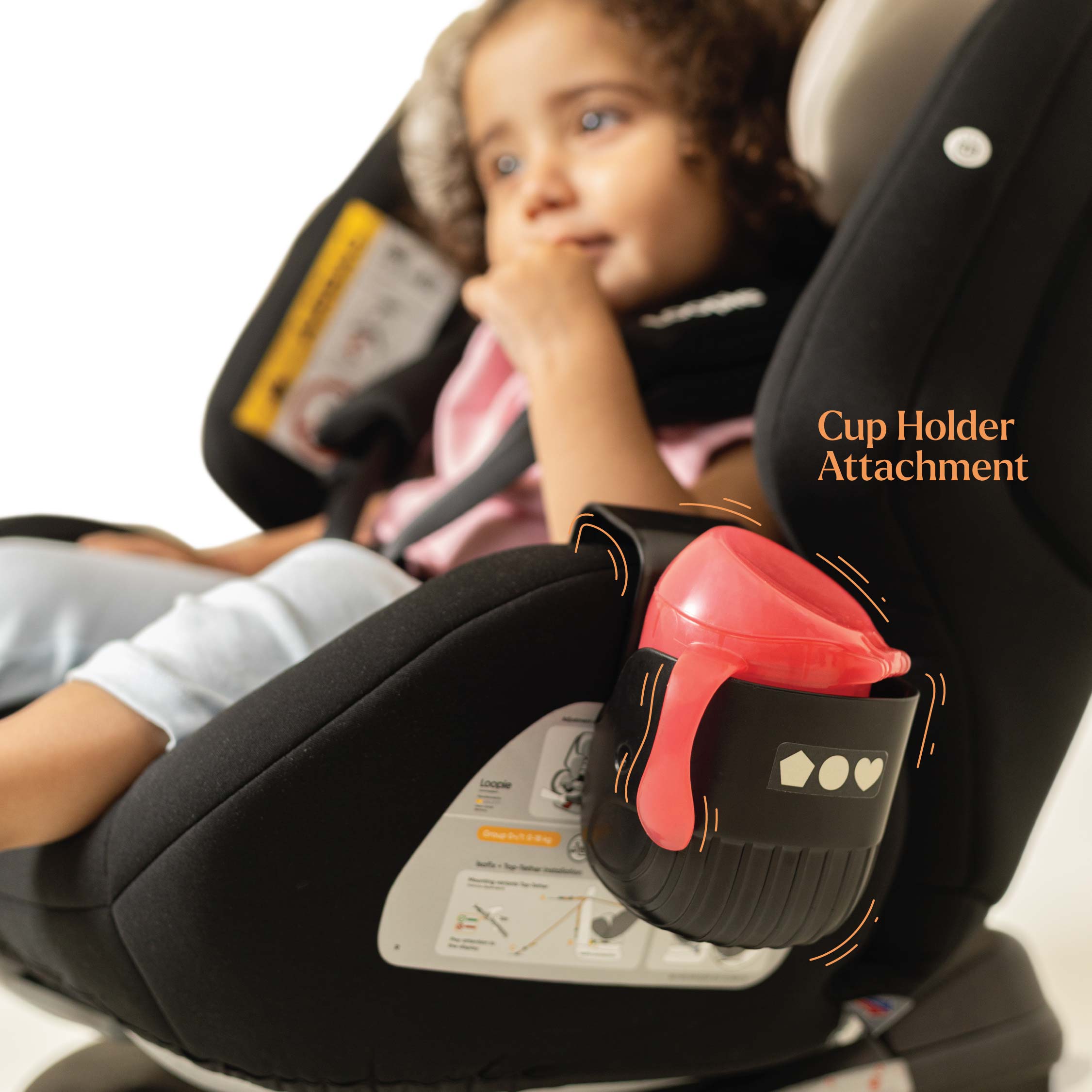 Loopie Lap Baby Car Seat ISOFIX or Seatbelt Compatible |360
