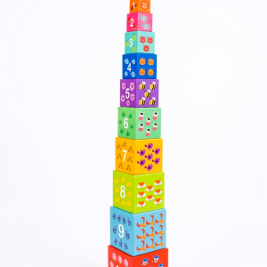 Montessori Cardboard Stacking & Nesting Blocks – Early Learning Toy for Toddlers _1+ Years