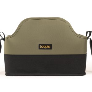 Loopie Organiser Bag Baby Stroller Organiser Bag | Caddy Bag | Universal Fit | Magnetic Closure | Olive